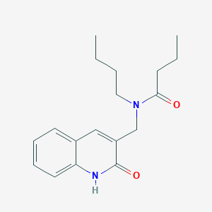 molecular formula C18H24N2O2 B7718833 N-butyl-N-((2-hydroxyquinolin-3-yl)methyl)butyramide 