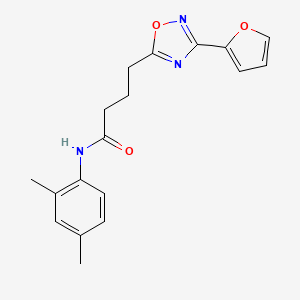molecular formula C18H19N3O3 B7718864 N-(2,4-dimethylphenyl)-4-[3-(furan-2-yl)-1,2,4-oxadiazol-5-yl]butanamide 
