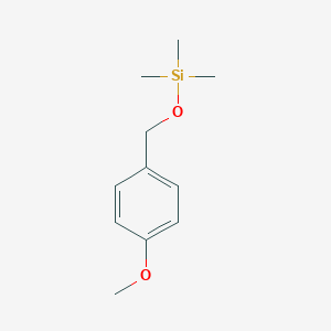 molecular formula C11H18O2Si B077189 Silane, [(4-methoxyphenyl)methoxy]trimethyl- CAS No. 14629-56-2