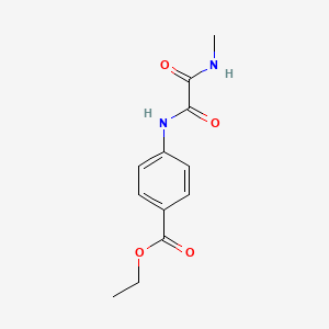 molecular formula C12H14N2O4 B7718903 Ethyl 4-[[2-(methylamino)-2-oxoacetyl]amino]benzoate 