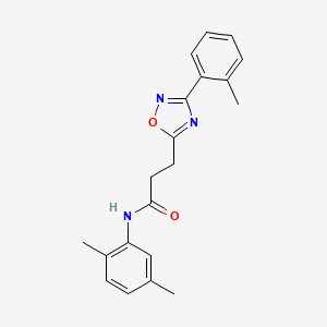 molecular formula C20H21N3O2 B7719397 N-(2,5-dimethylphenyl)-3-[3-(2-methylphenyl)-1,2,4-oxadiazol-5-yl]propanamide 