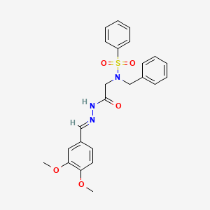 molecular formula C24H25N3O5S B7719679 N-benzyl-N-{2-[(2E)-2-(3,4-dimethoxybenzylidene)hydrazinyl]-2-oxoethyl}benzenesulfonamide (non-preferred name) 