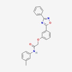 molecular formula C23H19N3O3 B7719884 N-(3-methylphenyl)-2-[3-(3-phenyl-1,2,4-oxadiazol-5-yl)phenoxy]acetamide 