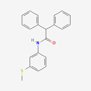 molecular formula C21H19NOS B7720150 N-(3-methylsulfanylphenyl)-2,2-diphenylacetamide 