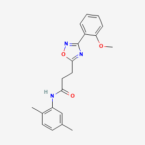 molecular formula C20H21N3O3 B7720293 N-(2,5-dimethylphenyl)-3-[3-(2-methoxyphenyl)-1,2,4-oxadiazol-5-yl]propanamide 