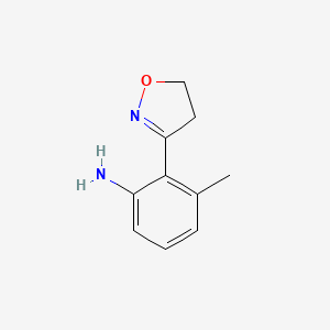 molecular formula C10H12N2O B7720610 2-(4,5-Dihydroisoxazol-3-yl)-3-methylaniline CAS No. 250592-89-3