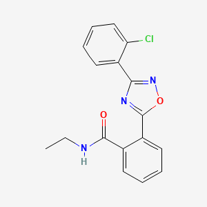 2-(3-(2-chlorophenyl)-1,2,4-oxadiazol-5-yl)-N-ethylbenzamide