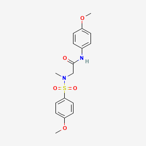 2-(N-methyl4-methoxybenzenesulfonamido)-N-(2,4,6-trimethylphenyl)acetamide