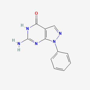 6-Amino-1-phenyl-1,5-dihydro-4H-pyrazolo[3,4-d]pyrimidin-4-one