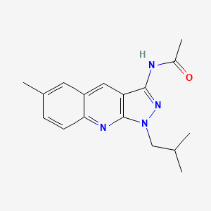 N-(1-isobutyl-6-methyl-1H-pyrazolo[3,4-b]quinolin-3-yl)acetamide
