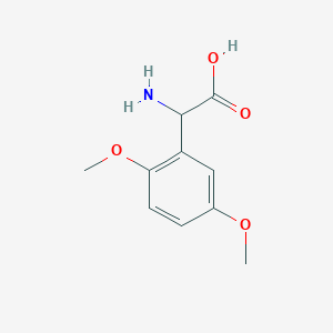 molecular formula C10H13NO4 B7721062 2-amino-2-(2,5-dimethoxyphenyl)acetic Acid 