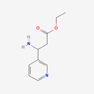 molecular formula C10H14N2O2 B7721075 Ethyl 3-amino-3-(pyridin-3-yl)propanoate 