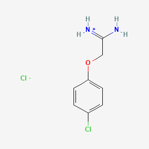 molecular formula C8H10Cl2N2O B7721280 [1-Amino-2-(4-chlorophenoxy)ethylidene]azanium;chloride 