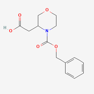 2-(4-((Benzyloxy)carbonyl)morpholin-3-YL)acetic acid