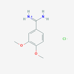 Benzamidine, 3,4-dimethoxy-, monohydrochloride