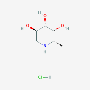molecular formula C6H14ClNO3 B7721345 Deoxyfuconojirimycin hydrochloride 