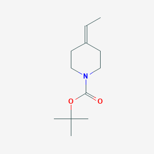 molecular formula C12H21NO2 B7721365 tert-butyl 4-ethylidenepiperidine-1-carboxylate 