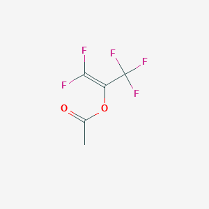 molecular formula C5H3F5O2 B7721404 Pentafluoroprop-1-en-2-yl acetate 