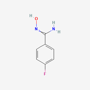 molecular formula C7H7FN2O B7721450 4-Fluoro-N'-hydroxybenzimidamide 