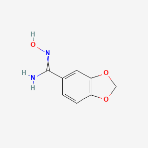 molecular formula C8H8N2O3 B7721467 N'-Hydroxy-2H-1,3-Benzodioxole-5-Carboximidamide 