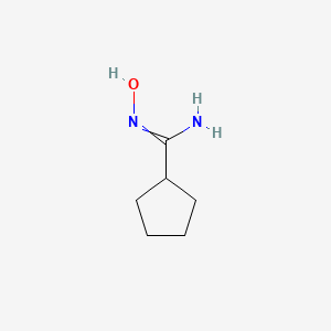 molecular formula C6H12N2O B7721509 N-Hydroxycyclopentanecarboximidamide 