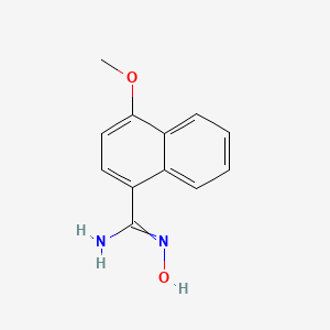 molecular formula C12H12N2O2 B7721549 N-Hydroxy-4-methoxy-naphthalene-1-carboxamidine 
