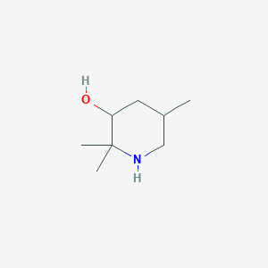 molecular formula C8H17NO B7721609 2,2,5-Trimethylpiperidin-3-ol 