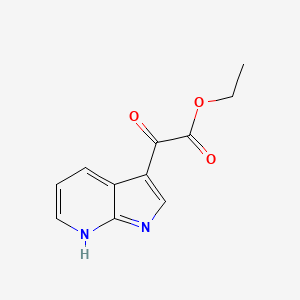 molecular formula C11H10N2O3 B7721679 ethyl 2-oxo-2-(7H-pyrrolo[2,3-b]pyridin-3-yl)acetate 