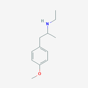molecular formula C12H19NO B077217 N-ethyl-1-(4-methoxyphenyl)propan-2-amine CAS No. 14367-46-5