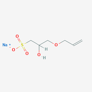 molecular formula C6H11NaO5S B7721718 sodium;2-hydroxy-3-prop-2-enoxypropane-1-sulfonate 