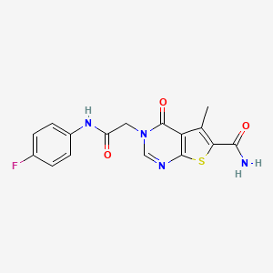 molecular formula C16H13FN4O3S B7721836 MFCD07392539 