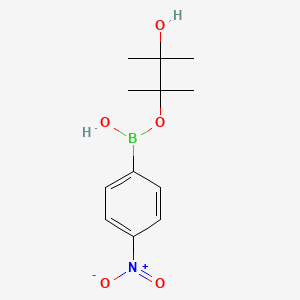 Boronic acid, B-(4-nitrophenyl)-, mono(2-hydroxy-1,1,2-trimethylpropyl) ester