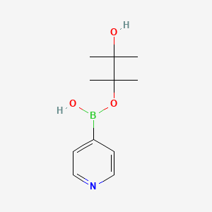 (3-Hydroxy-2,3-dimethylbutan-2-yl)oxy-pyridin-4-ylborinic acid