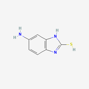 molecular formula C7H7N3S B7722372 6-amino-1H-benzimidazole-2-thiol 