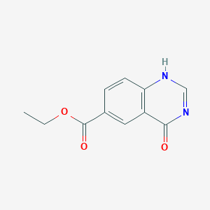 molecular formula C11H10N2O3 B7722489 ethyl 4-oxo-1H-quinazoline-6-carboxylate 
