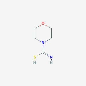 molecular formula C5H10N2OS B7722563 morpholine-4-carboximidothioic acid 