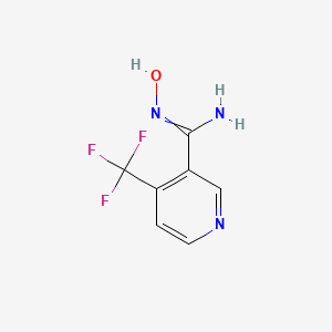 molecular formula C7H6F3N3O B7722598 N'-hydroxy-4-(trifluoromethyl)pyridine-3-carboximidamide 