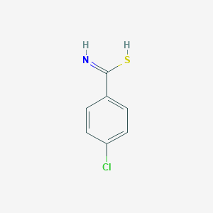 molecular formula C7H6ClNS B7722717 4-chlorobenzenecarboximidothioic acid 