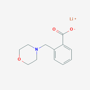 molecular formula C12H14LiNO3 B7722783 lithium;2-(morpholin-4-ylmethyl)benzoate 