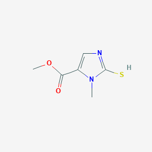 molecular formula C6H8N2O2S B7722850 methyl 3-methyl-2-sulfanylimidazole-4-carboxylate 