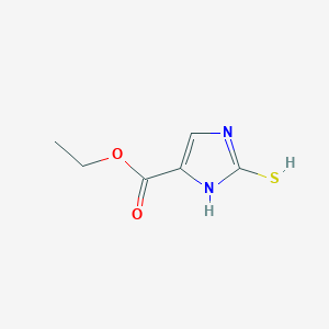 molecular formula C6H8N2O2S B7722853 ethyl 2-sulfanyl-1H-imidazole-5-carboxylate 