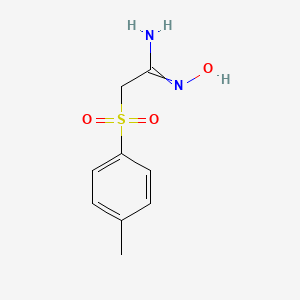 molecular formula C9H12N2O3S B7722874 N-Hydroxy-2-tosylacetimidamide 