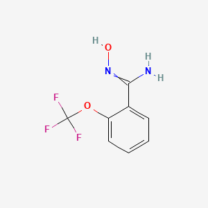 molecular formula C8H7F3N2O2 B7722875 N'-hydroxy-2-(trifluoromethoxy)benzenecarboximidamide 