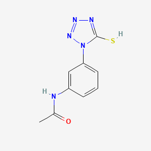 molecular formula C9H9N5OS B7723052 N-[3-(5-sulfanyltetrazol-1-yl)phenyl]acetamide 
