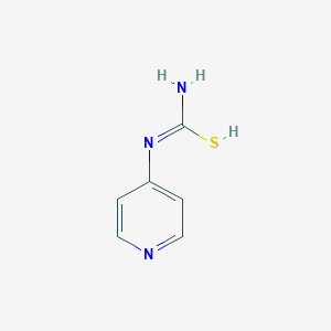 molecular formula C6H7N3S B7723054 N'-pyridin-4-ylcarbamimidothioic acid 