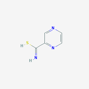 molecular formula C5H5N3S B7723059 pyrazine-2-carboximidothioic acid 