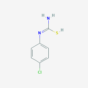 molecular formula C7H7ClN2S B7723098 N'-(4-chlorophenyl)carbamimidothioic acid 