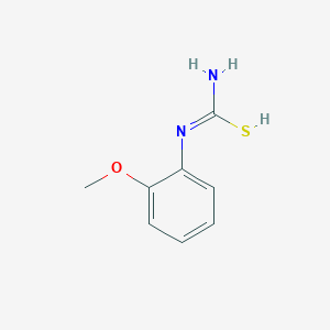 molecular formula C8H10N2OS B7723126 N'-(2-methoxyphenyl)carbamimidothioic acid 