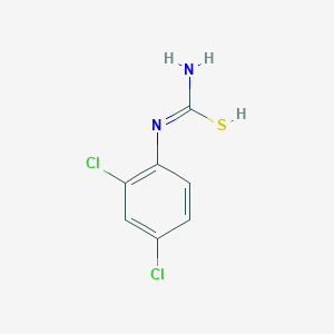 molecular formula C7H6Cl2N2S B7723128 N'-(2,4-dichlorophenyl)carbamimidothioic acid 