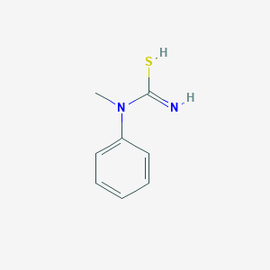 molecular formula C8H10N2S B7723221 N-methyl-N-phenylcarbamimidothioic acid 